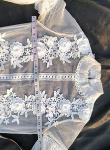 White Floral Lace Blouse