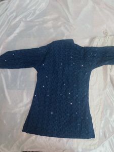 Boy's Navy Kurta Set