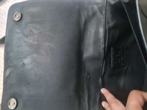 ZARA Black  leather studded crossbody bag