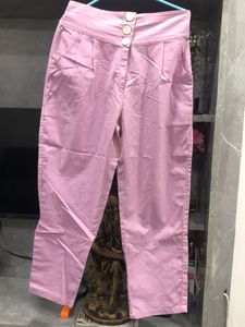Pink Stylish Cotton Palazzo