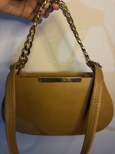Stylish Golden Chain Shoulder Bag