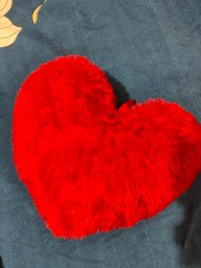 Red Heart Plush Cushion