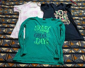 Bundle of 3 Graphic Long Sleeve Tees