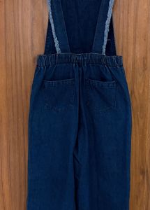 LeShop Jeans Trendy Dark Wash Denim Dungarees / Ov