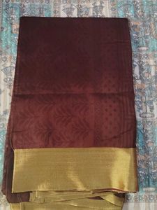 Elegant Maroon Silk Saree