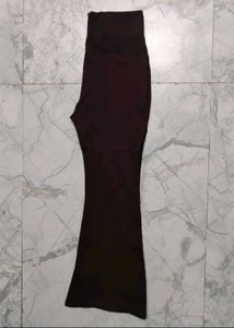 wine maroon Flared Bell Bottom Pants retro