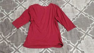 Relaxed red Graphic Tee