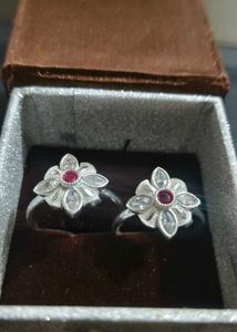 pure silver toe rings