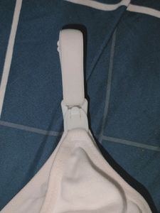 Two Maternity Nursing Bras, White And Beige, 38B