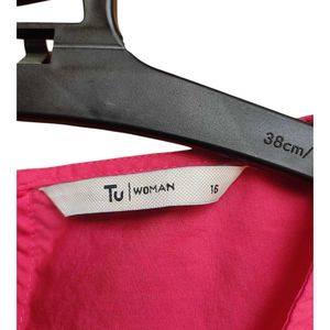 Tu Woman Pink Embroidered Sleeveless Tunic XL
