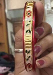 Beautiful Red &amp; Gold Bangles