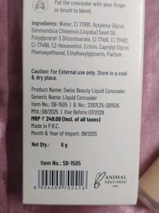 TOTALLY NEW Swiss Beauty Perfect Liquid Concealer