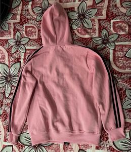 Thick Pink Zip-Up Hoodie