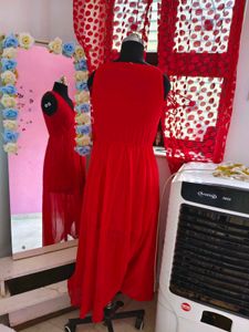 Chic Red Wrap Dress