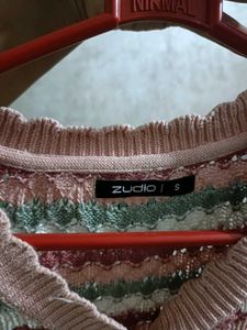Chic Striped Knit Cardigan