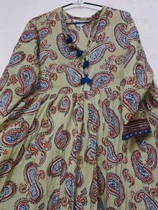 Afsana Floor Length Anarkali Kurti With Long Flair