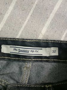 Roadsters Stylish Dark Wash Baggy Jeans