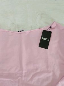 Pink Long Sleeve Flared Top