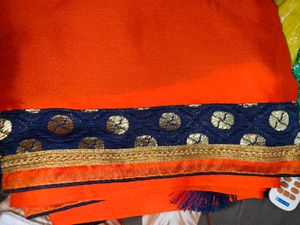 Beautiful Saree In Two Colours With Border