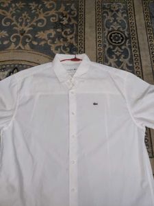 Lacoste White Short Sleeve Shirt