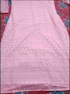Beautiful Pink Chikankari Kurta