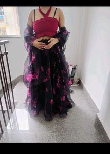 skirt with top and dupatta