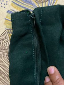 Elegant Green Embellished Saree