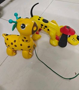 Pull Along Giraffe & Dog Toys