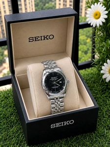 SEIKO OYSTER PERPETUAL DATEJUST STYLE WATCH ⌚🖤✨*