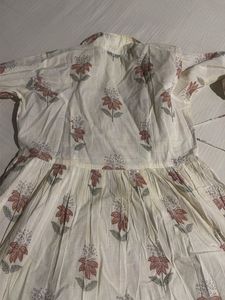 Floral Print Cotton Kurta