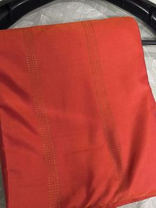 Elegant Orange Ethnic Saree