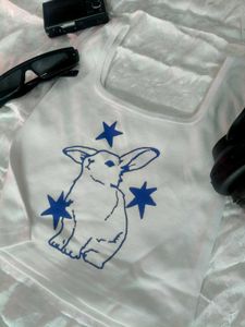 Cute Rabbit Y2K Graphic tank top