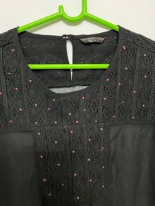 Black Sheer Tunic