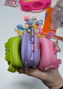 Kuromi Silicon Pouch Keychain with Lanyard