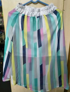 Colorful Striped Skirt