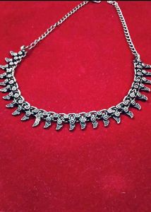 Silver Tone Tribal Necklace