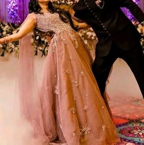 Stunning Pink Embellished Gown