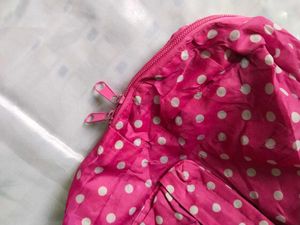 Cute Pink Polka Dot Crossbody Bag