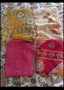 used doriya Dupatta Set of 4