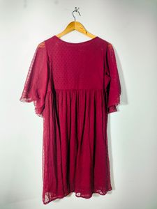 Maroon Casual Dresses (Women's)