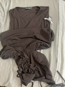 Stylish Ruched Tank Dress