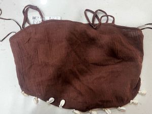 Boho Shell Trim Camisole Top
