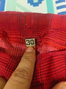 Red Plaid Leggings