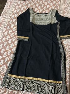 BLACK FESTIVE KURTI