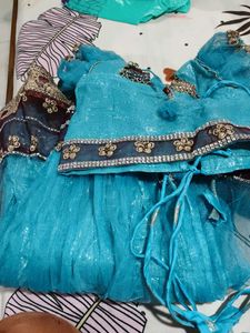 Beautiful girls net Blue Lehenga Choli