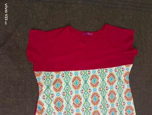 Unused Libas Magenta &amp; Printed Kurti