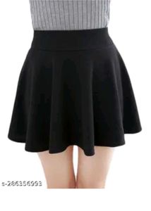 Black Flared Skirt