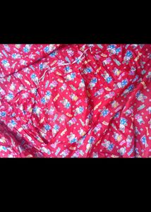 Cute Cartoon Print Red tent house cover