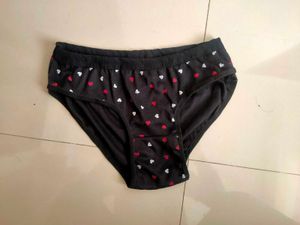 Cute Heart Print Panties