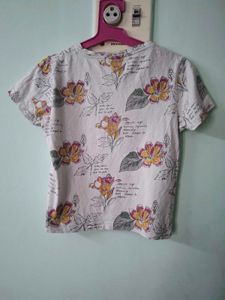 Chic Floral Print T-Shirt